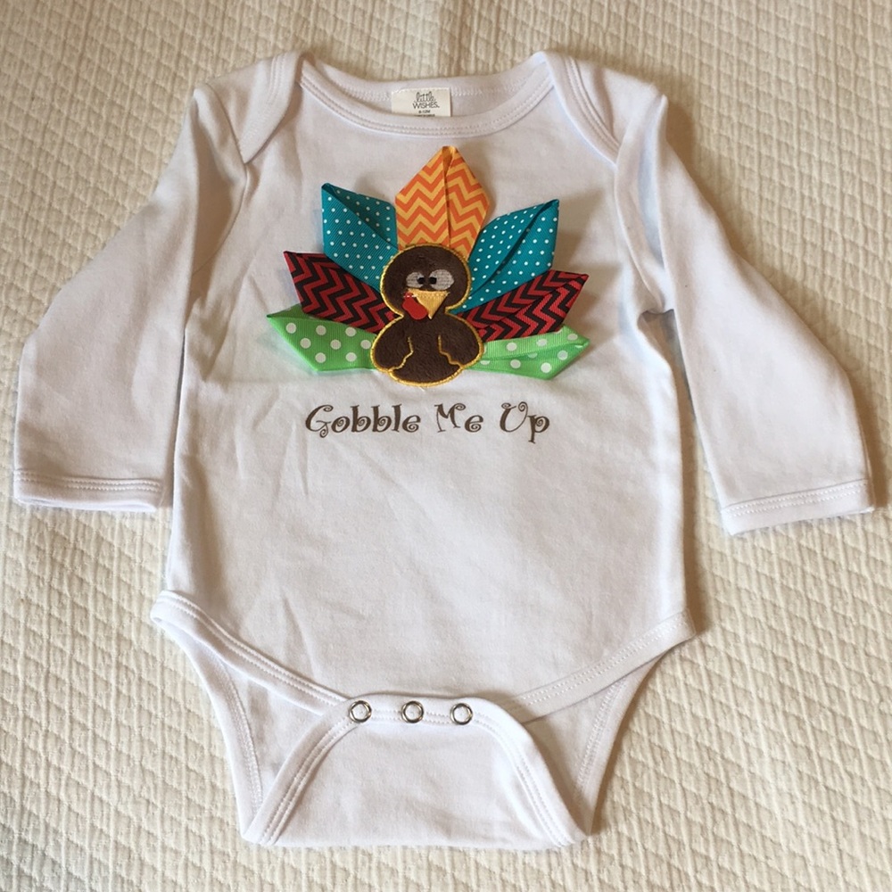 🦃 Little Wishes Thanksgiving Onesie
